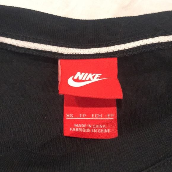 Nike “Just Do It” Number Crewneck Black White Graphic Tee XS - Picture 7 of 9